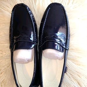 Mens Navy blue driving shoes